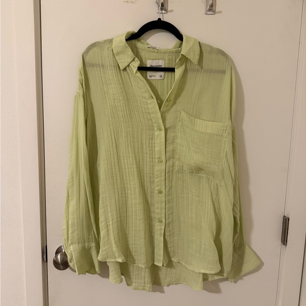 NWOT Abercrombie Oversized Gauzy Shirt